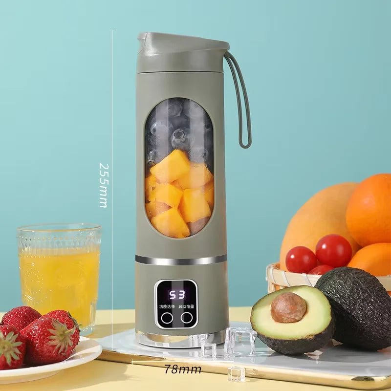Mini Juicer Cup Fresh Juice Mini Fast Portable Blender for Juice, Shakes and Smoothies, Electric USB Juicer Blender