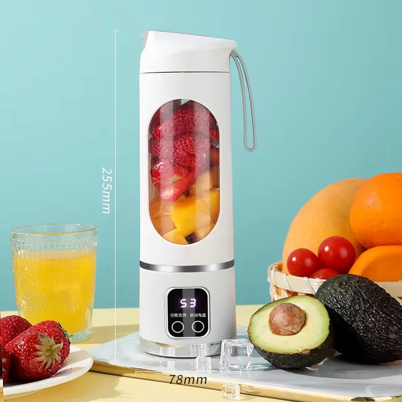 Mini Juicer Cup Fresh Juice Mini Fast Portable Blender for Juice, Shakes and Smoothies, Electric USB Juicer Blender
