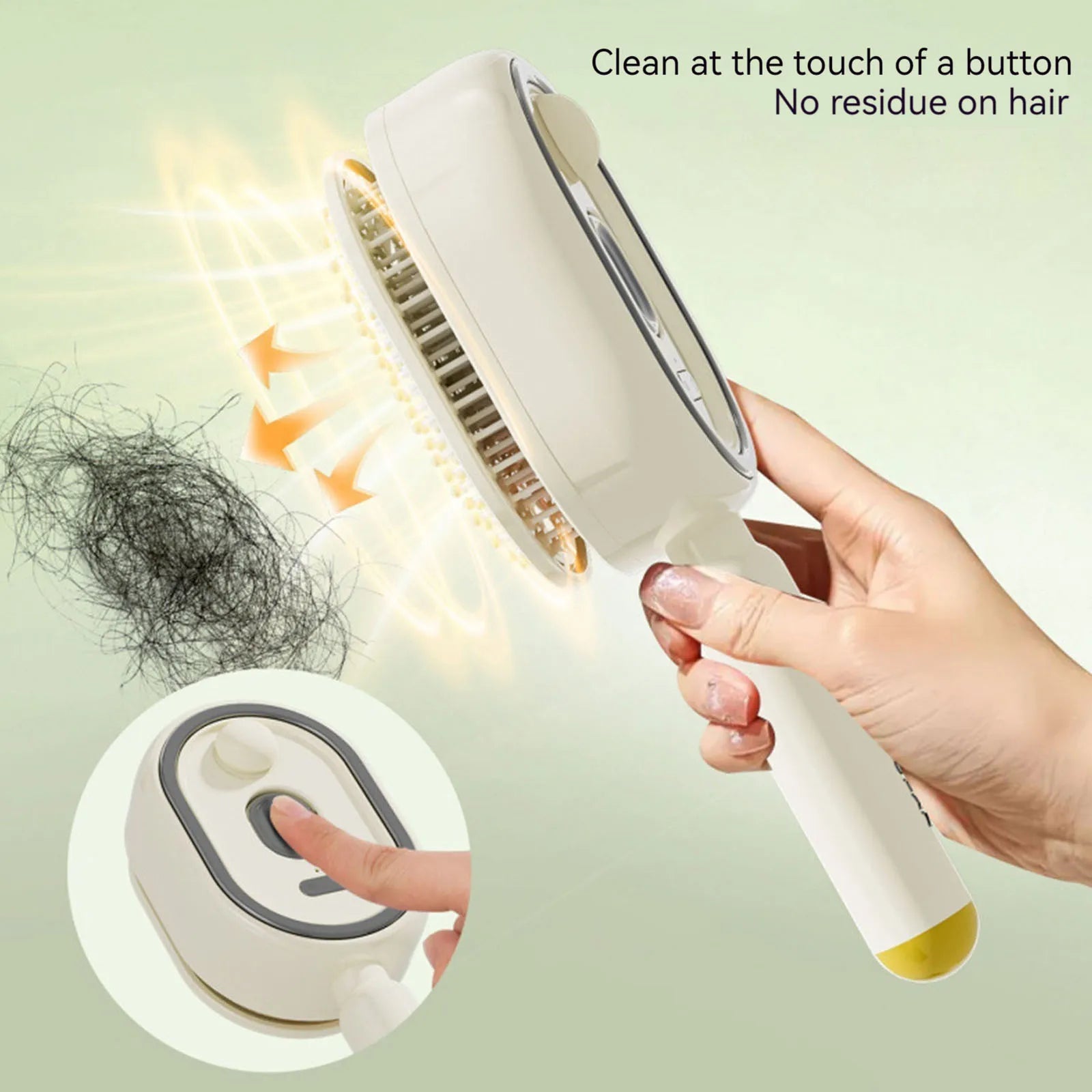 Electric Steam Hair Brush with Red Light & Nano Mist